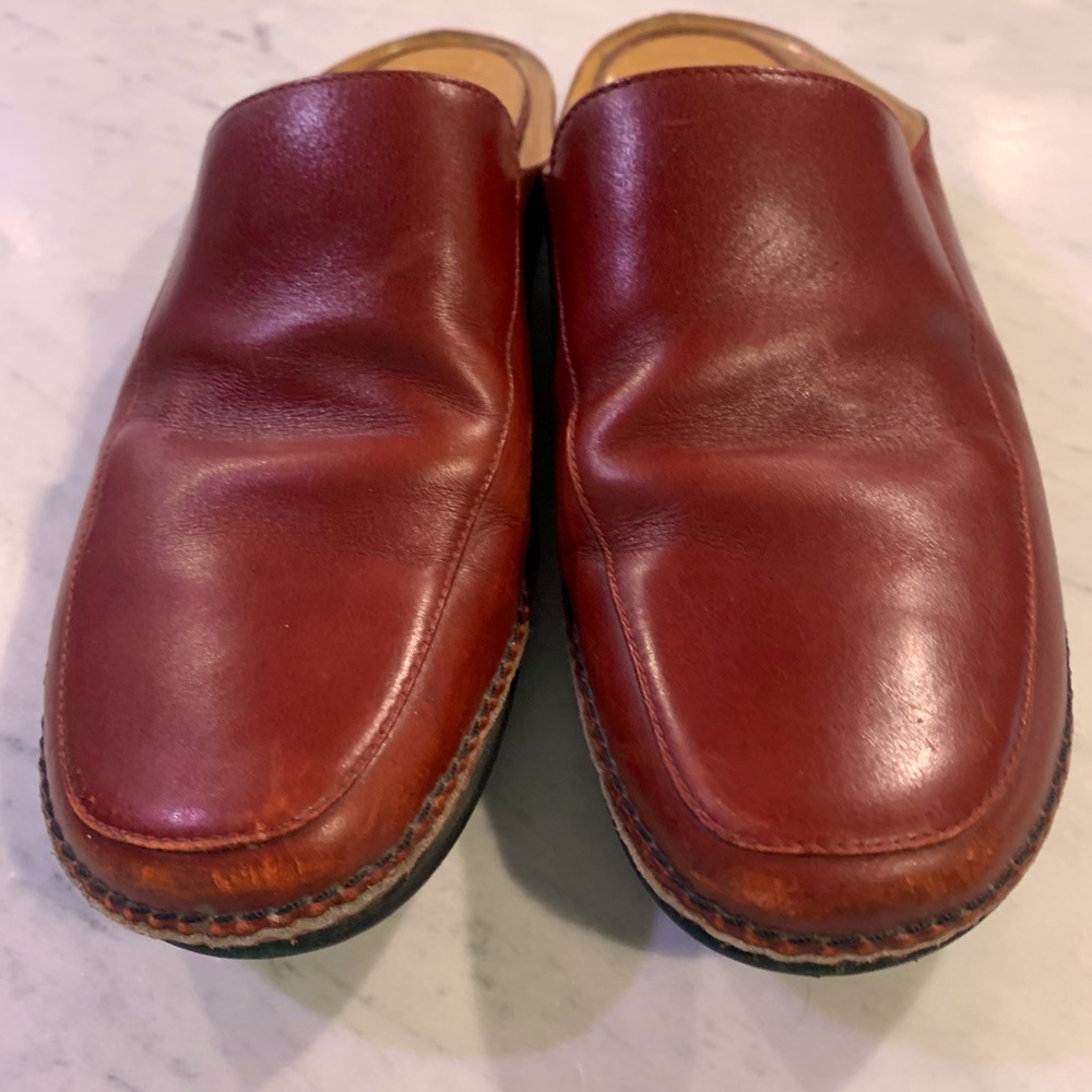 Hermes leather mules size 37